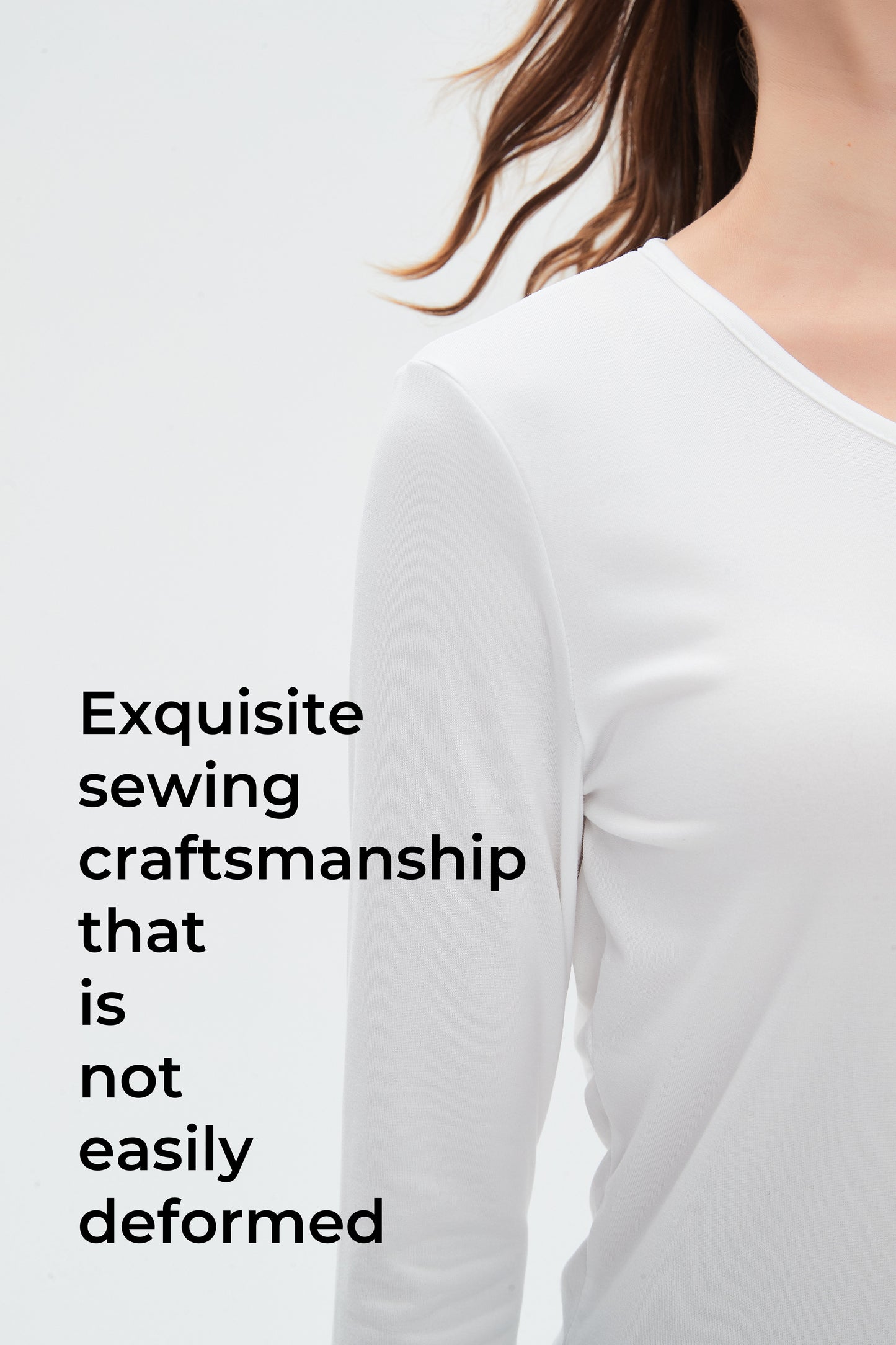 women's elastic knit base shirt