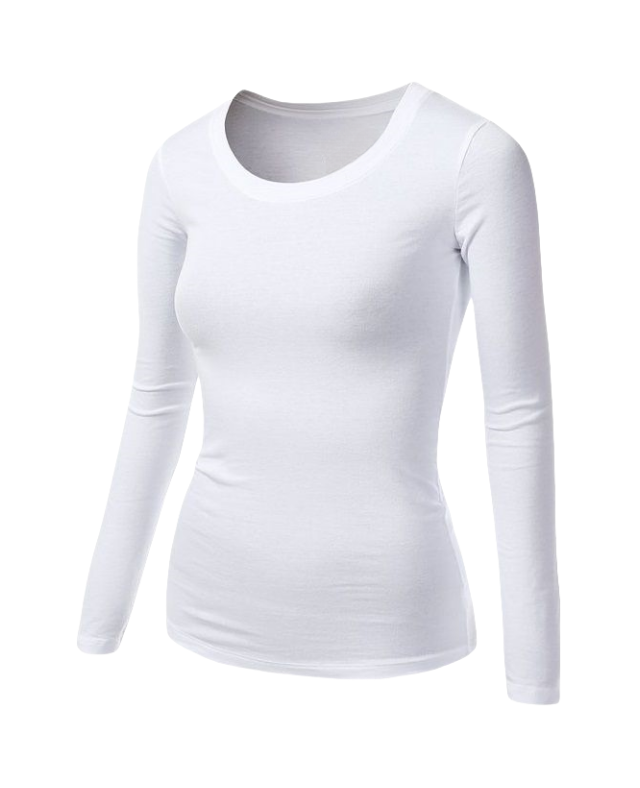 women's elastic knit base shirt